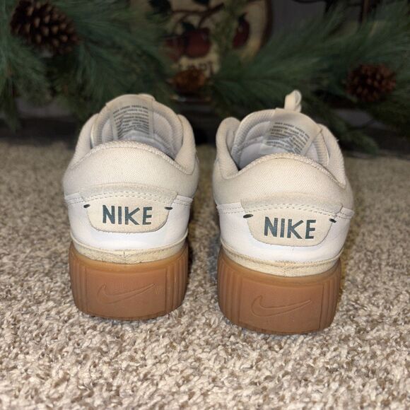 Nike Court Legacy Lift Women’s Shoes FV5526-100 White Gum Retro Sneakers | 9 - Picture 3 of 5